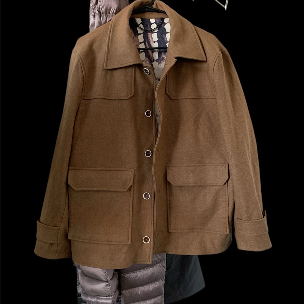 Men's Cigar Brand Brown Jacket